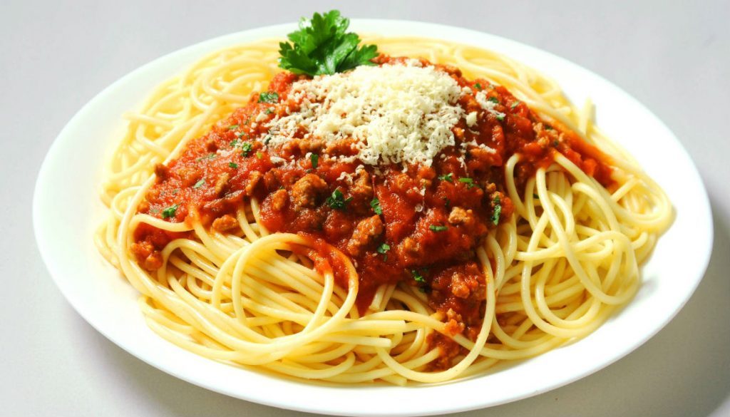 spaghetti on plate